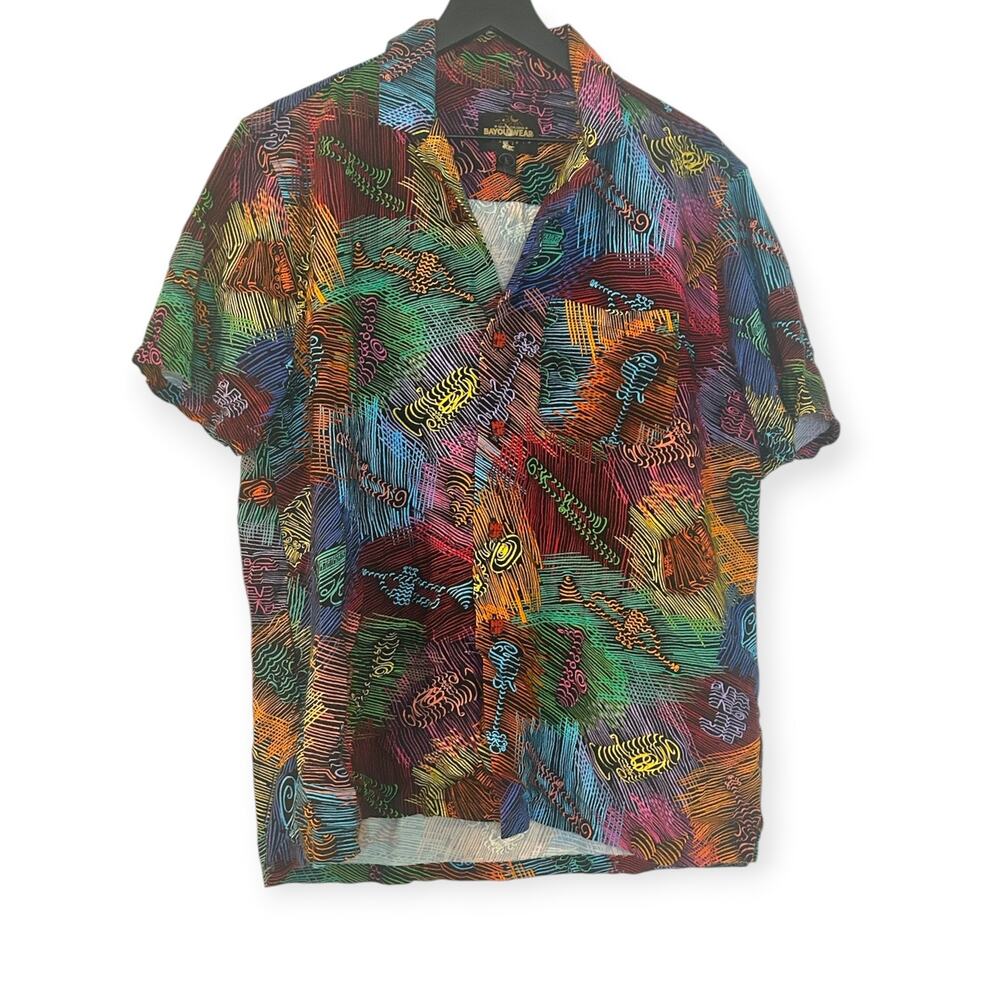 BayouWear Shirt Music Lines New Orleans Jazz Fest Large